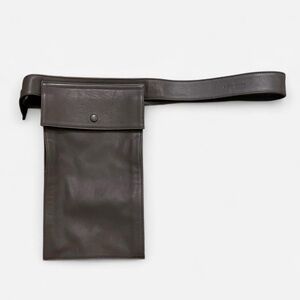 Paloma Wool grey leather belt purse